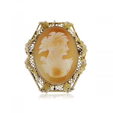 You are Viewing this Vintage Cameo Pin!