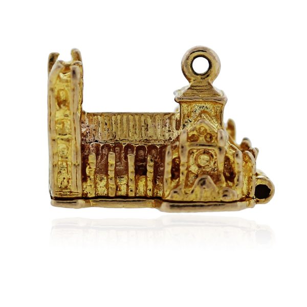 You are viewing this Yellow Gold Western Abbey Pendant!