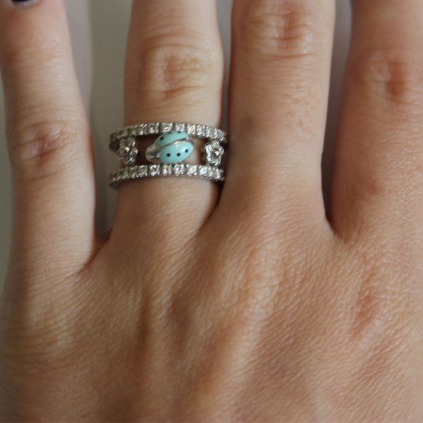 Diamond Aaron Basha Ladybug Ring