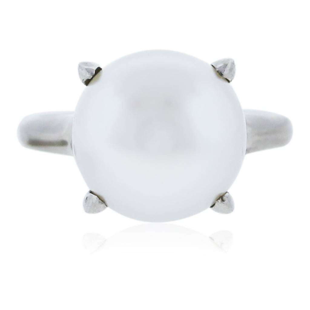 You are viewing this White Gold South Sea Pearl Ring!