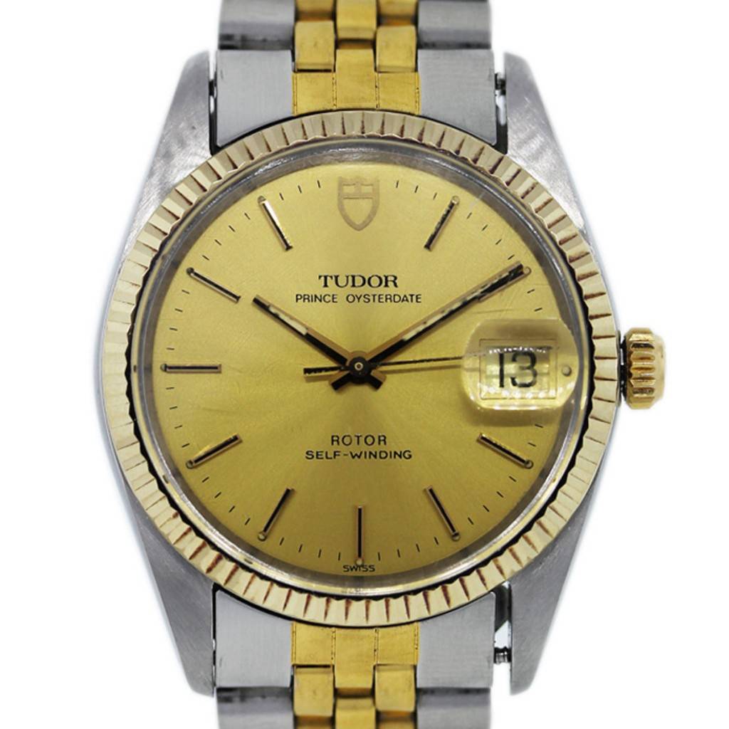 Rolex Tudor Oyster Date Prince 75203 Two Tone Mens Watch-Boca Raton