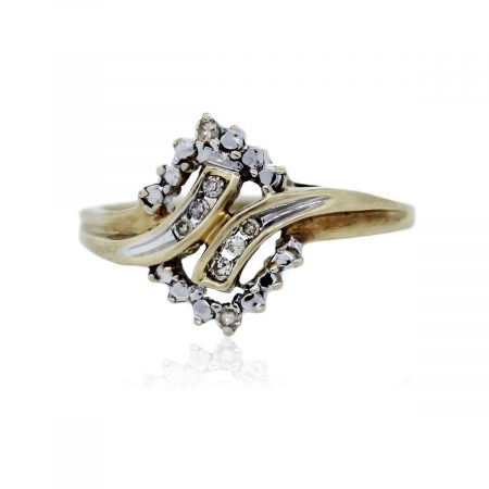 You are viewing this 10K Yellow Gold Single Cut Diamond Ring!