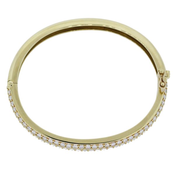 18kt Yellow Gold Diamond Bangle Bracelet