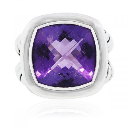 You are viewing this David Yurman Albion Sterling Silver Amethyst Ring!