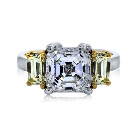 You are Viewing this Stunning Asscher Cut Diamond Engagement Ring