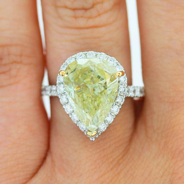 Check out this gorgeous Fancy Yellow Engagement ring
