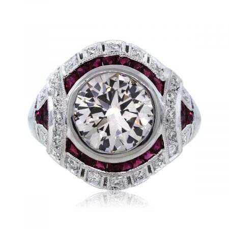 You are Viewing this Lovely 2.49ct Round Brilliant Diamond Ring!