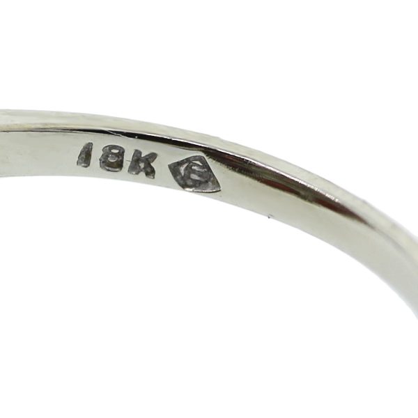 18k White Gold Garnet Diamond Cocktail Ring