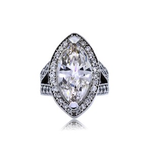 Marquise Shaped engagement Ring