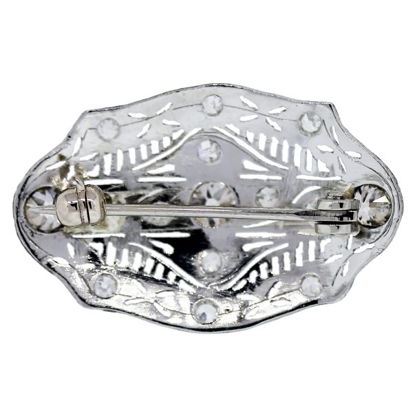 Platinum Antique Diamond Pin