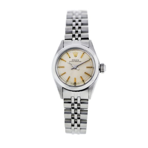 Rolex Oyster Perpetual Champagne Dial Ladies Watch