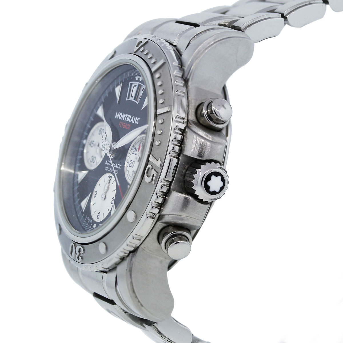 MontBlanc 7059 Stainless Steel Chronograph Watch