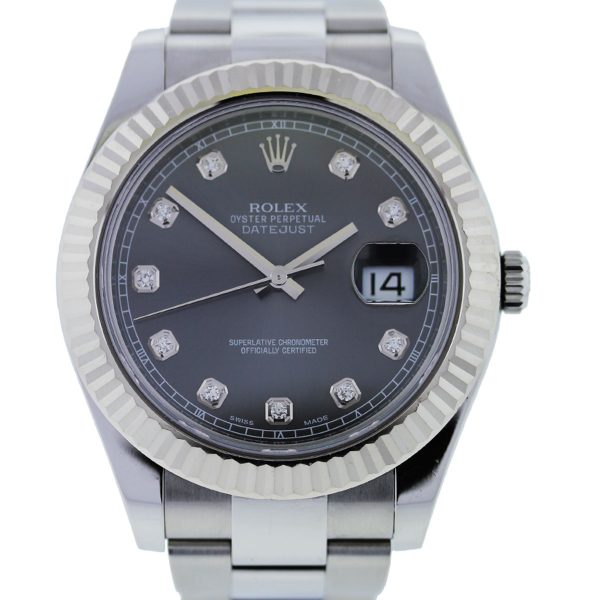 You are viewing this Rolex Datejust 2 116334 Diamond Dail Stainless Steel Gents Watch!