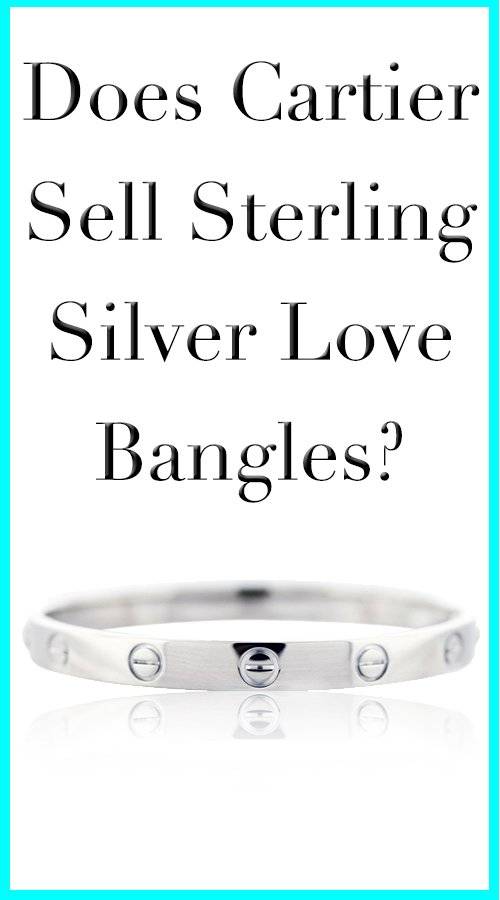 Cartier sterling silver love bangle