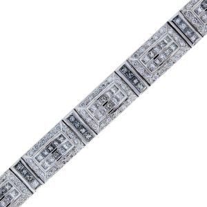 White Gold Diamond Mens bracelet boca raton 