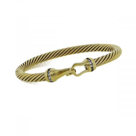 You are Viewing this David Yurman All Gold Classic Cable Bracelet!
