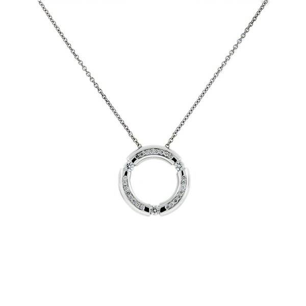 Movado 18kt white gold pendant