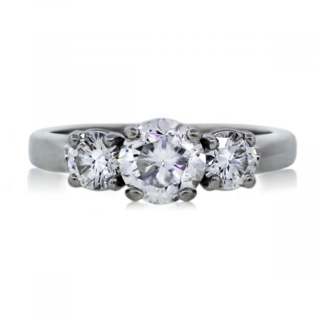 You are Viewing this Stunning Three Stone Round Brilliant Diamond Engagement Ring!