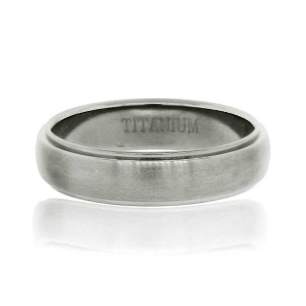 You are viewing this Titanium 5.5mm Gents Wedding Band Ring!
