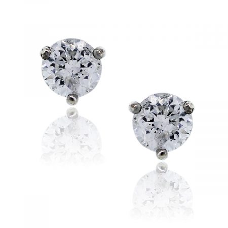 You are viewing these 14K White Gold 1.24 Carat Diamond Stud Earrings!
