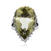 You are Viewing this Lemon Quartz Cocktail Ring