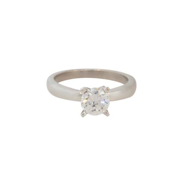 18k White Gold 1.05ct Round Brilliant Diamond Solitaire Engagement Ring