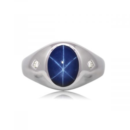 You are Viewing this Diamond Star Sapphire Ring