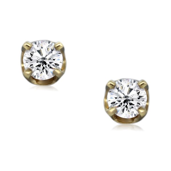 You are Viewing These Round Brilliant Diamond Stud Earrings!