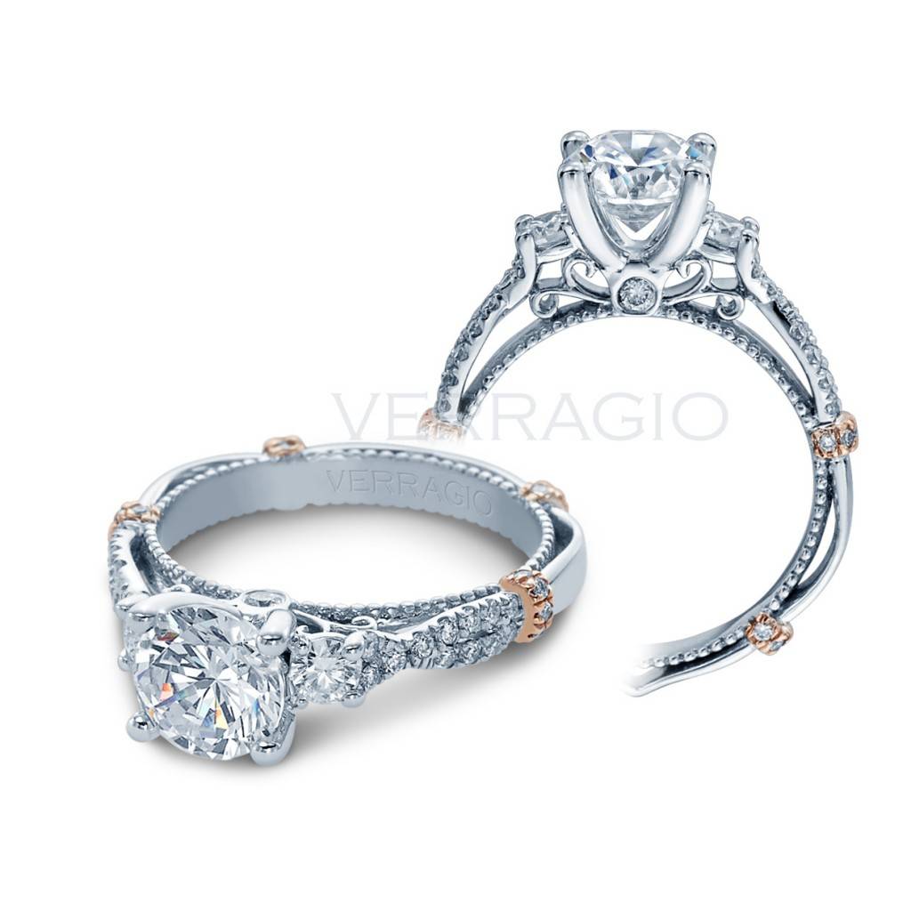 Verragio Engagement Ring with Rose Gold