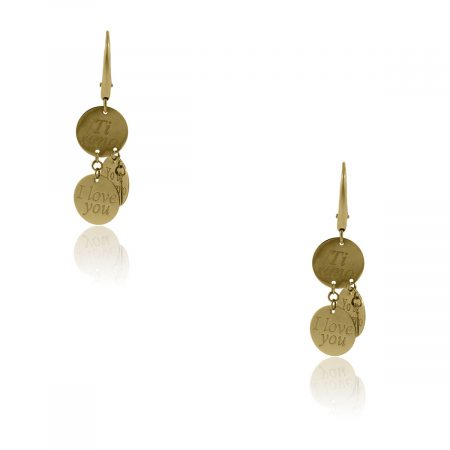 Roberto Coin Love Plus 18k Yellow Gold Dangle Earrings!
