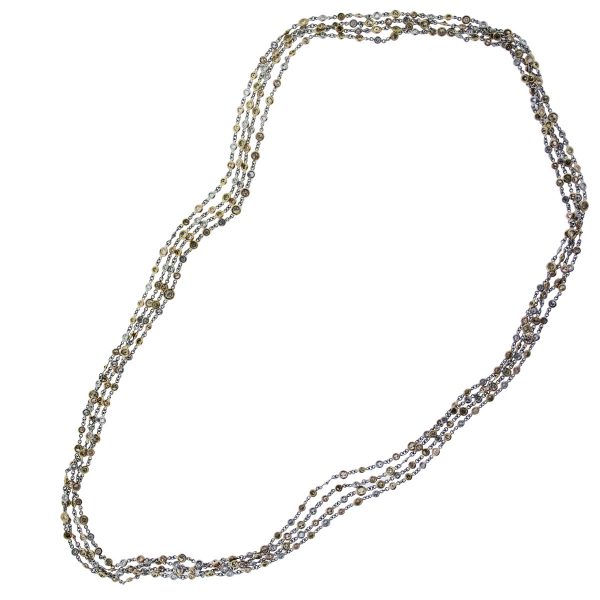 Platinum Yellow Gold 106" Diamonds by The Yard Necklace