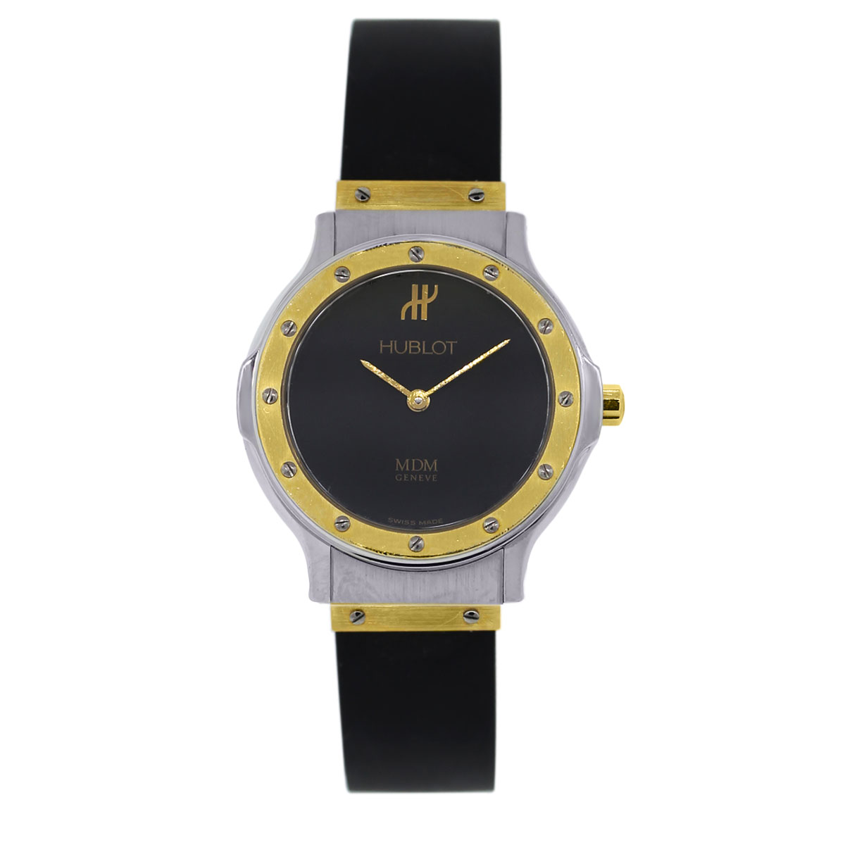 Hublot Women's Vintage Hublot Classic MDM Emerald Watch, 31mm - Black  ($2,299) ❤ liked on Polyvore featuring jewelr… | Vintage watches, Hublot  classic, Watch design