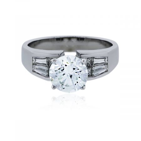 You are viewing this White Gold 1.92ct Round Brilliant Diamond Engagement Ring!