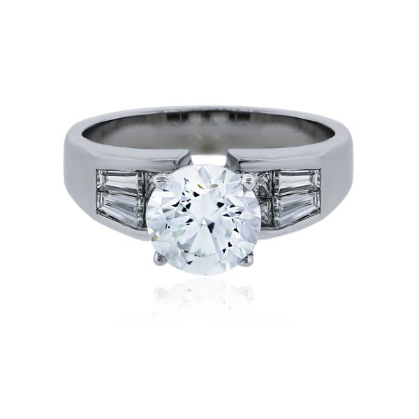 You are viewing this White Gold 1.92ct Round Brilliant Diamond Engagement Ring!
