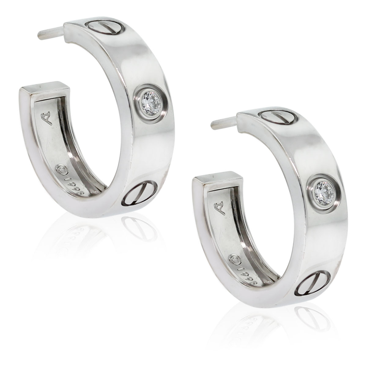 silver cartier earrings