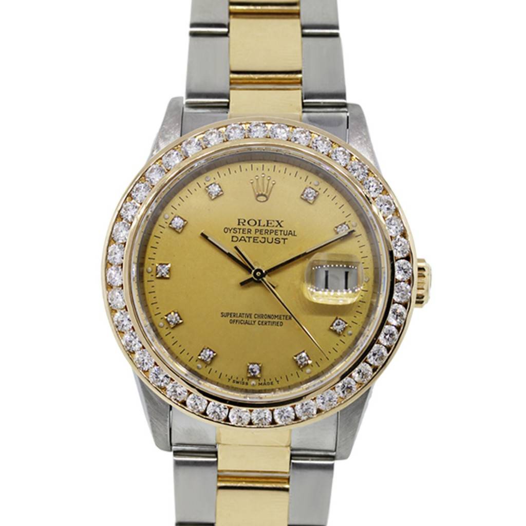 rolex datejust diamond bezel