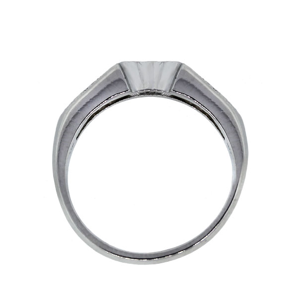 Platinum Diamond Stackable Vintage Ring