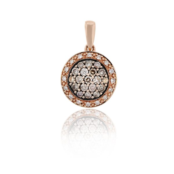 You are viewing this Levian 14k Rose Gold Round Brilliant Diamonds Slide Pendant!