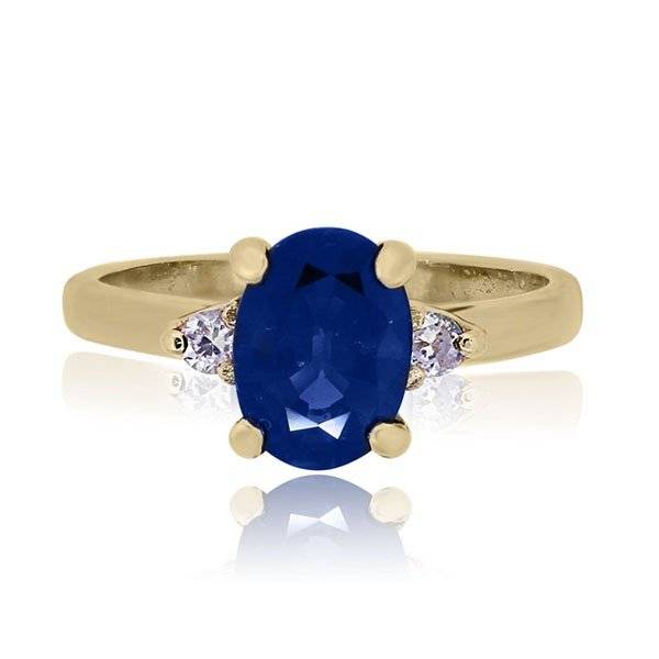 Sapphire and diamond ring