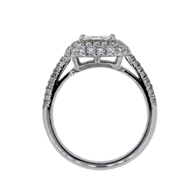 Platinum 1.79ct Emerald Cut Diamond GIA Engagement Ring