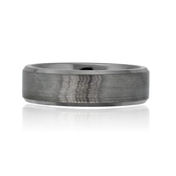 You are viewing this Titanium Fine Brushed Texture 7mm Gents Wedding Band Ring!