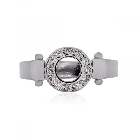 You are viewing this 18k White Gold .10ctw Diamond Ring!
