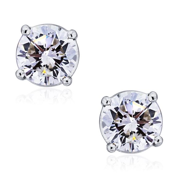 You are viewing these 14k White Gold Round Brilliant 2.02ctw Diamond Stud Earrings!