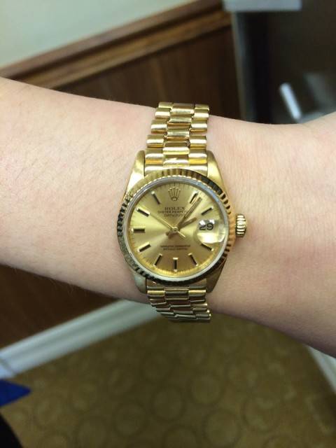 Ladies Yellow GOld ROlex Sale for Cyber Monday