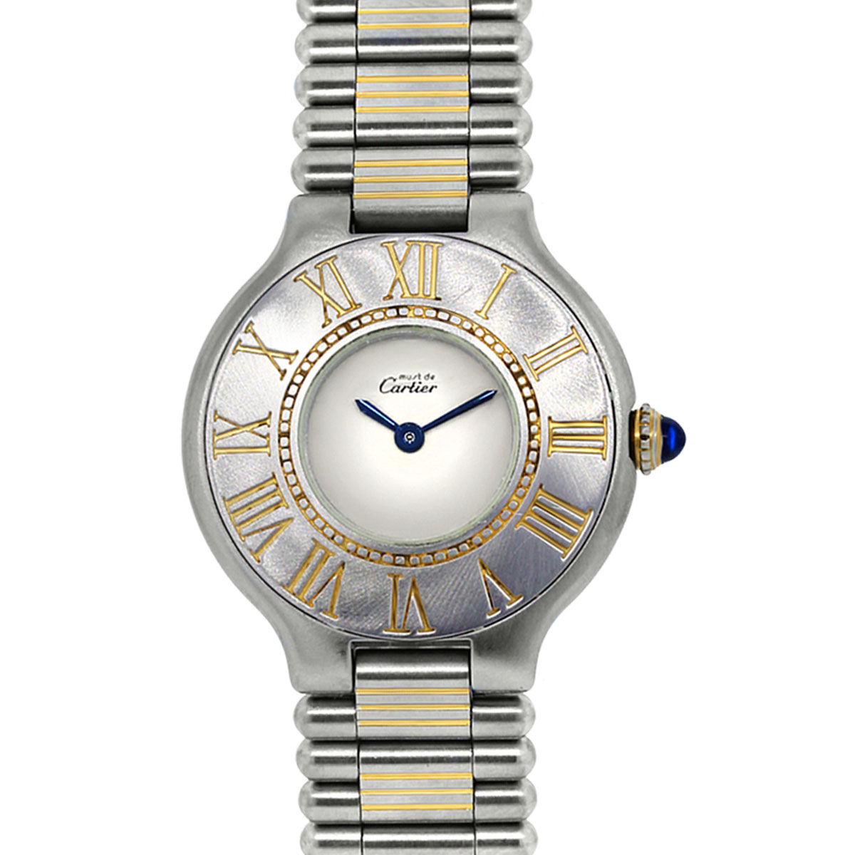 cartier must 21 two tone watch