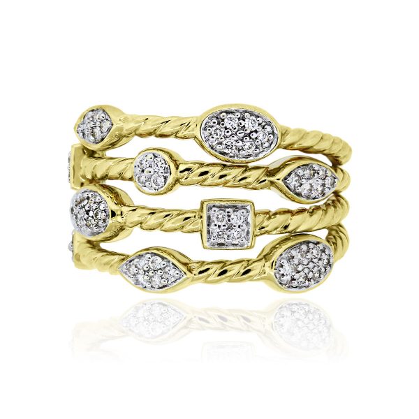 You are viewing this David Yurman Confetti 18k Yellow Gold Diamond Ring!