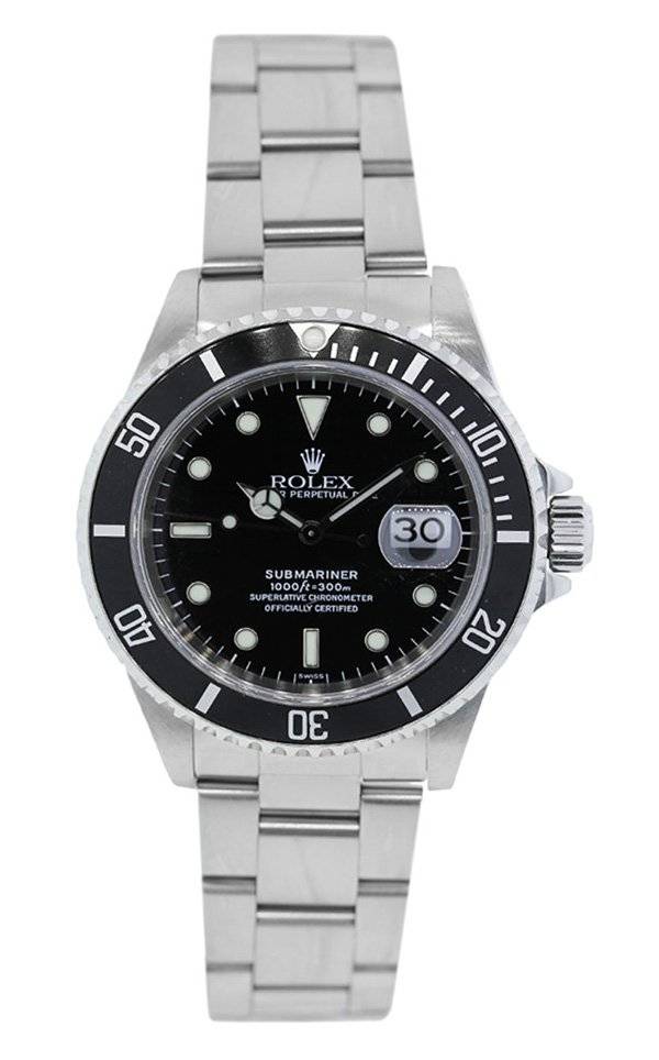 Rolex Submariner 16610 Black Dial Stainless Steel Watch