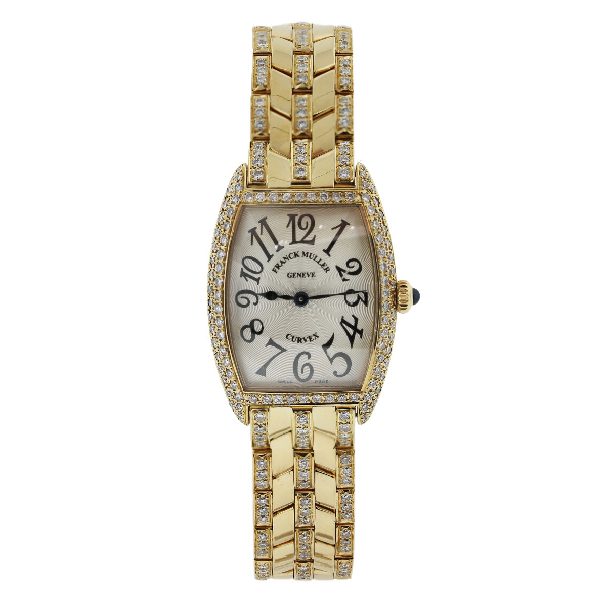 Franck Muller Curvex Aftermarket All Diamond No. 521 Ladies Watch