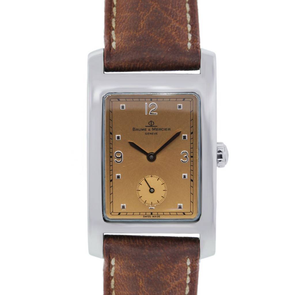 You are viewing this Baume Mercier Hampton on Leather Strap Watch!