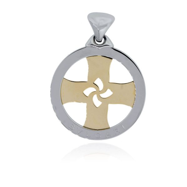 You are viewing this Bulgari Two Tone Large Windmill Slide Pendant!